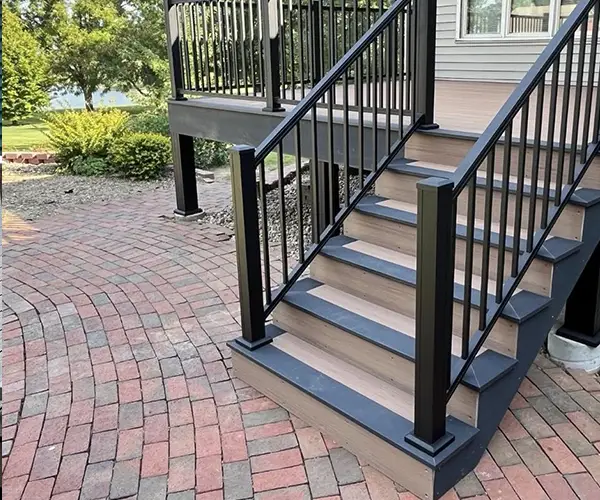 Deck railing and stair construction in Belleville IL and throughout the Metro East