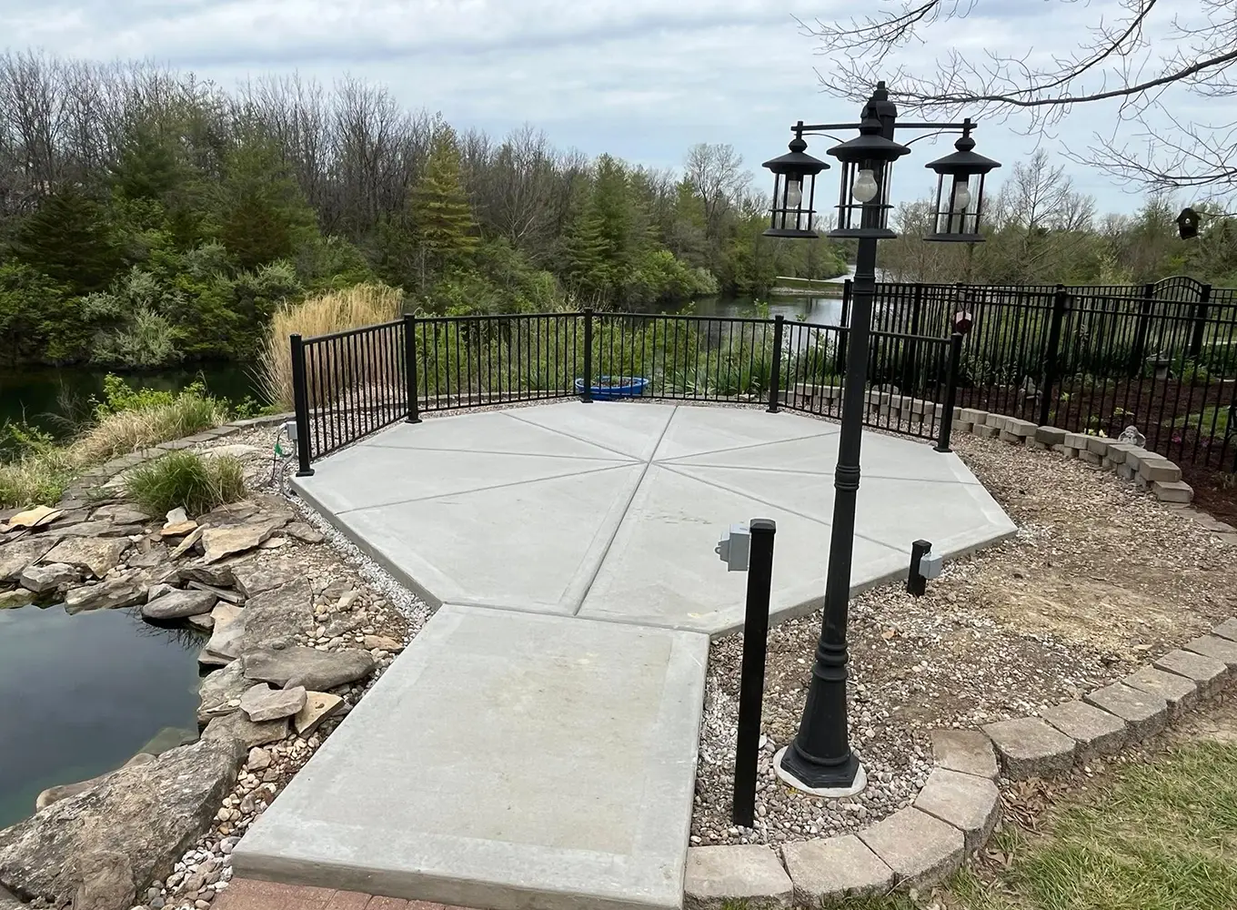 concrete patio and walkway installation service in Swansea IL